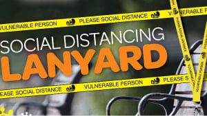 Social distancing lanyards